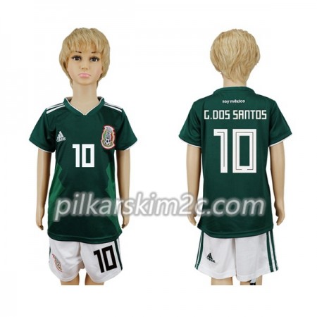 Koszulka Meksyk G.Dos Santos 10 Dziecięca Główna Mistrzostwa Świata 2018 - Koszulki Piłkarskie